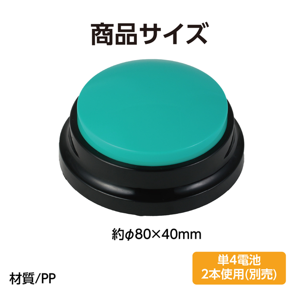 RECプッシュ エメラルドグリーン