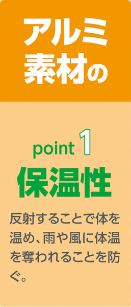 非常用アルミ防寒シート