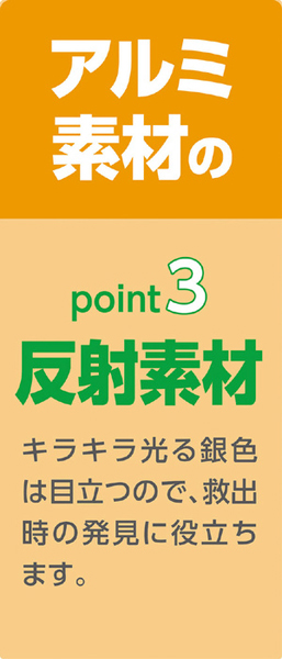 非常用アルミ防寒ポンチョ