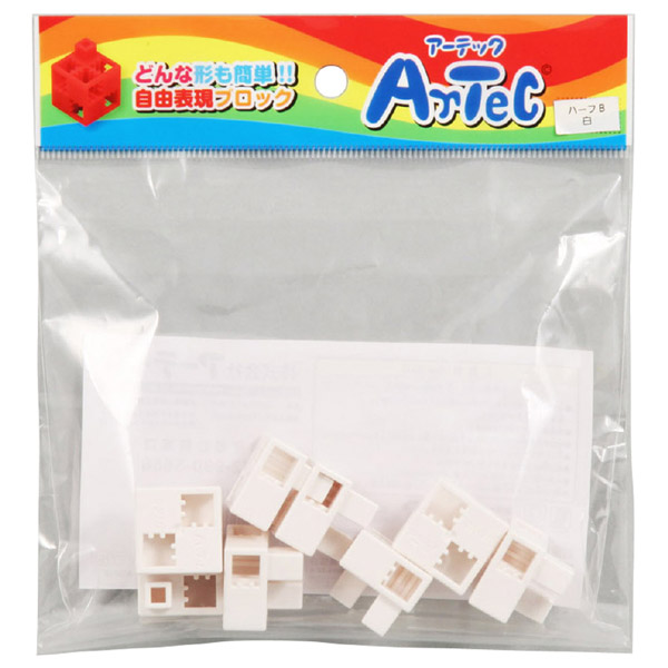 Artecブロック ハーフB 8P 白