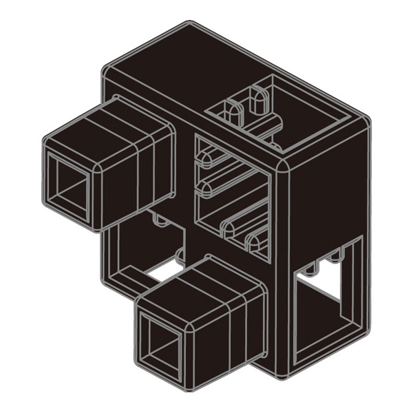 Artecブロック ハーフB 8P 黒