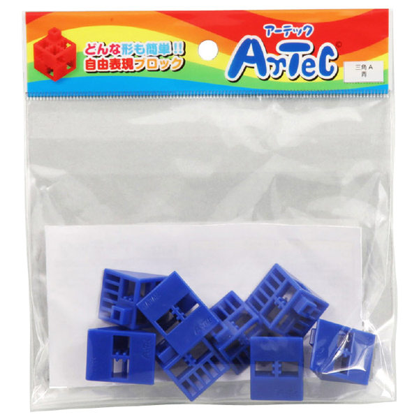 Artecブロック 三角A 8P 青