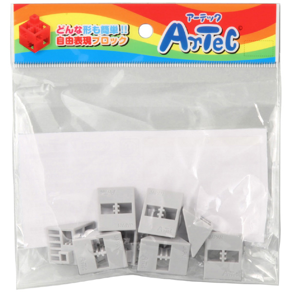 Artecブロック 三角A 8P 薄グレー