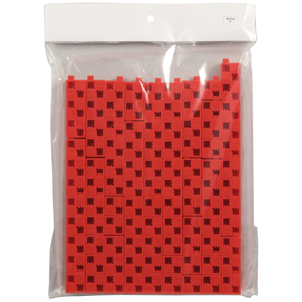 Artecブロック 基本四角 100P 赤