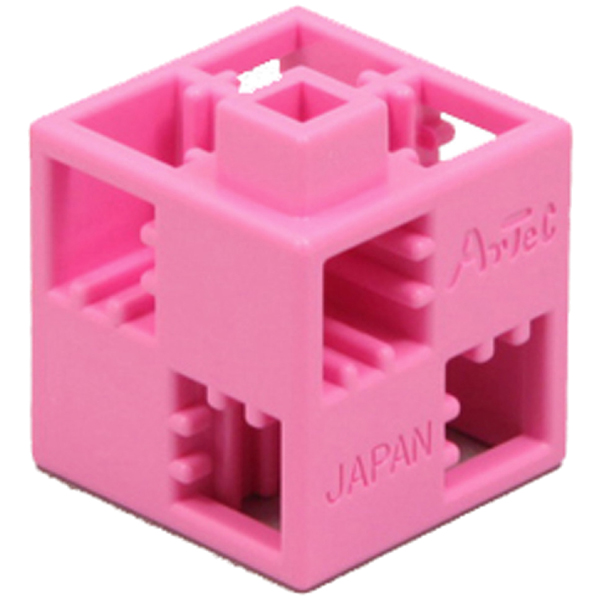 Artecブロック 基本四角 100P ピンク