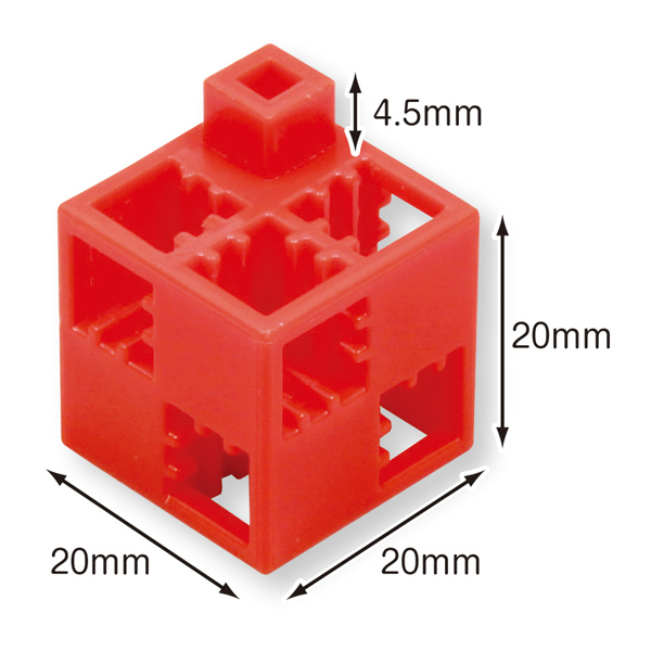 Artecブロック 基本四角 100P オレンジ