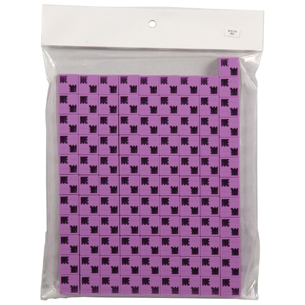 Artecブロック 基本四角 100P 薄紫