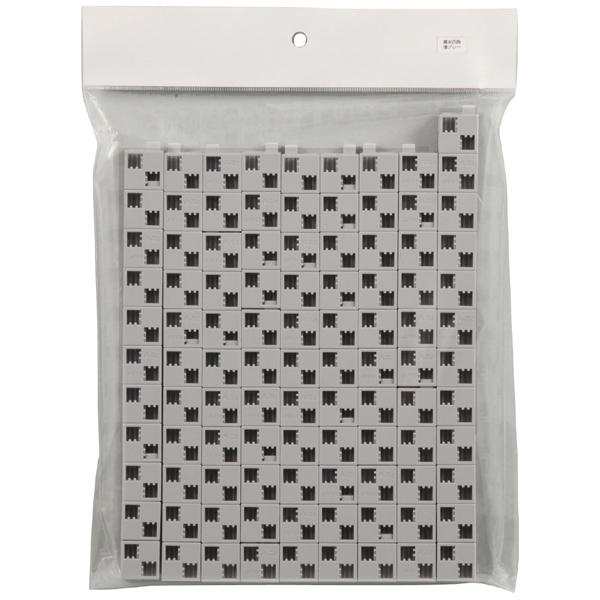 Artecブロック 基本四角 100P 薄グレー