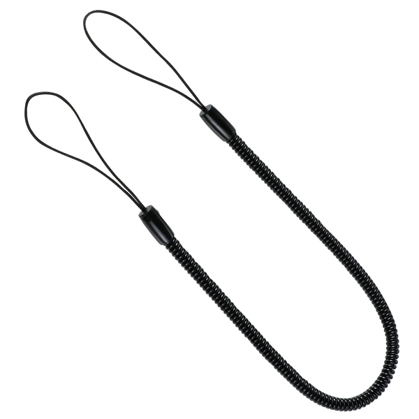 伸縮ストラップ 30cm(両端ループ仕様) 黒