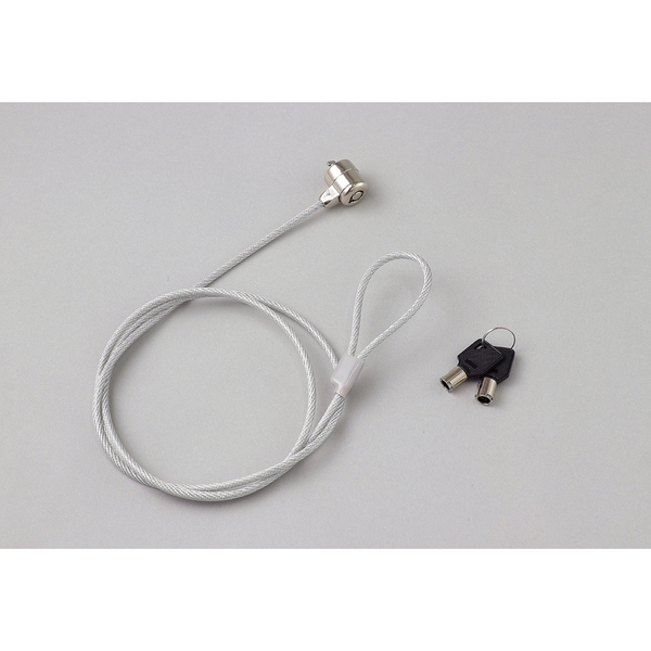 セキュリティワイヤー シリンダー錠タイプ 1.8m