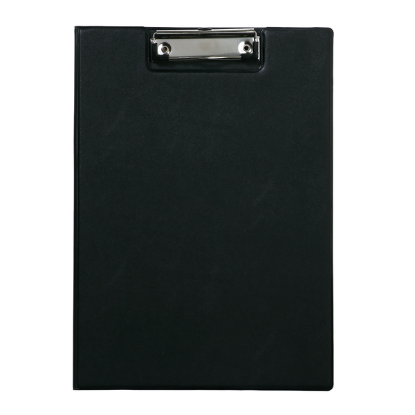二つ折りクリップボード A4 黒