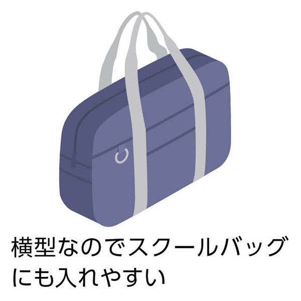 PCタブレット用クッションケース L ブラック 横型