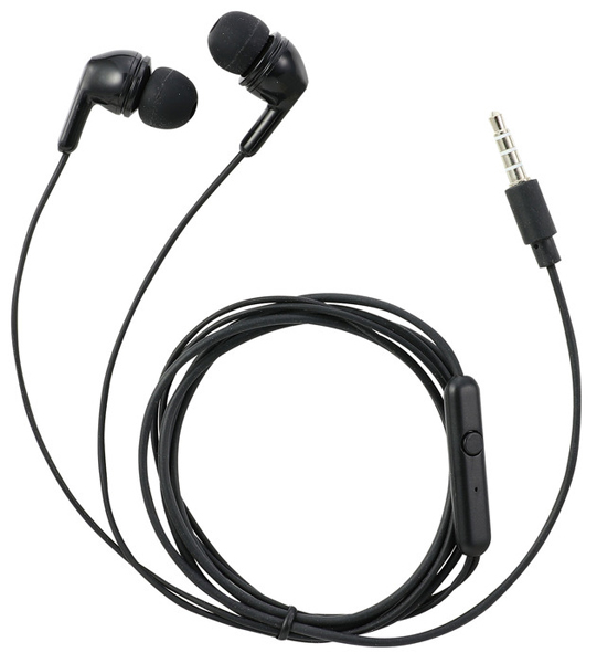 カナル型マイク付きイヤホン（イヤーピース付き）