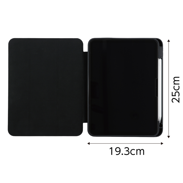 iPadケース 黒ペンホルダー付き 第10・第11世代対応