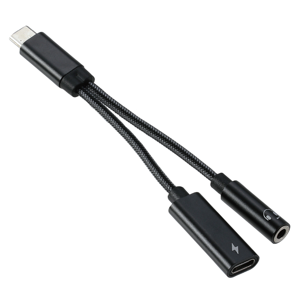 Type-C to 3.5mm＆Type-C 変換アダプタ(PD対応)