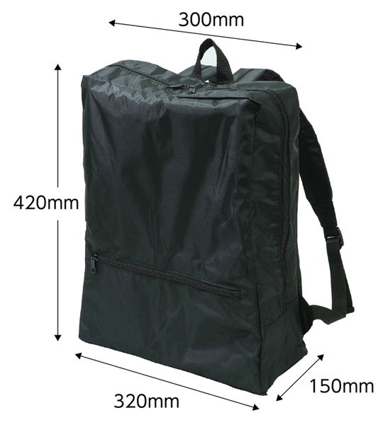 スクエアリュック 黒