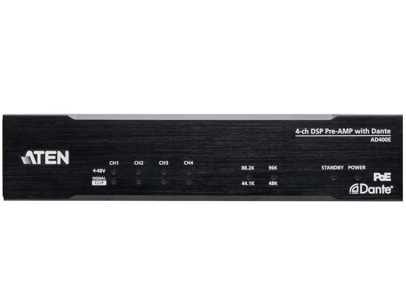 4ch Mic/Line入力 Dante出力対応 DSP内蔵プリアンプ