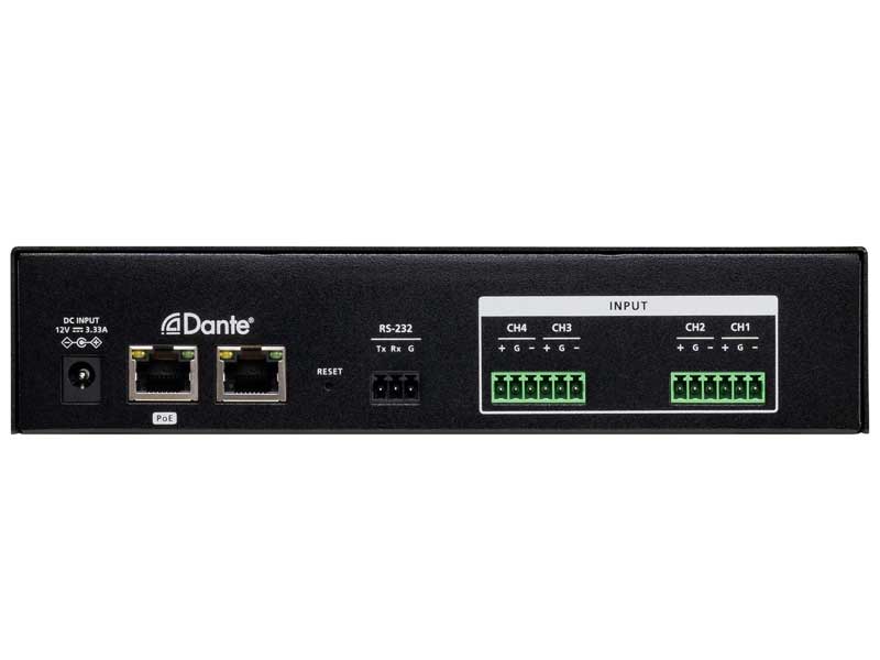 4ch Mic/Line入力 Dante出力対応 DSP内蔵プリアンプ
