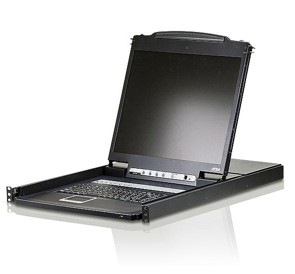 19インチLCD一体型KVMドロワー/ショートレール