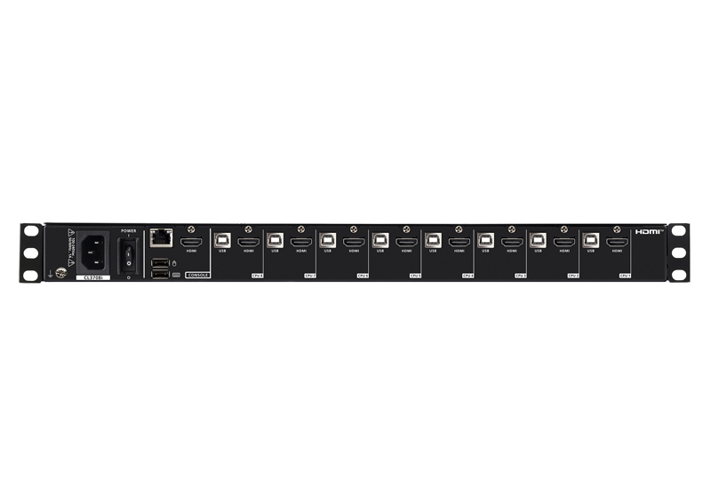 18.5インチLCD搭載 8ポート USB HDMI IP-KVMドロワー（1ローカル/リモートアクセス共有、ワイドスクリーン対応）