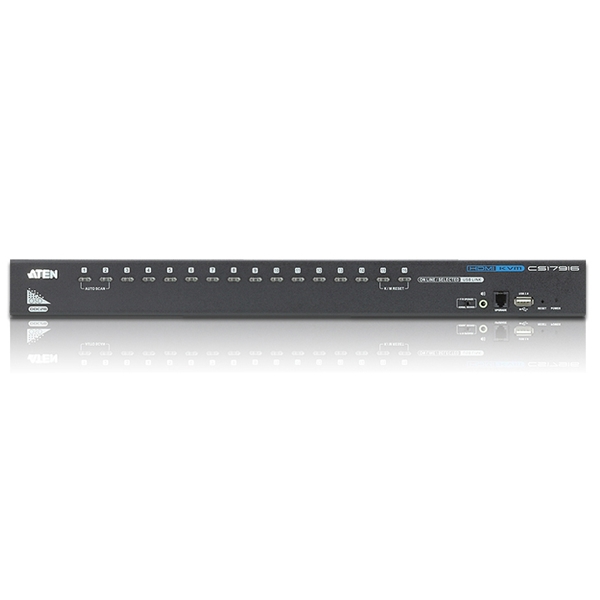 16ポート USB HDMI KVMスイッチ