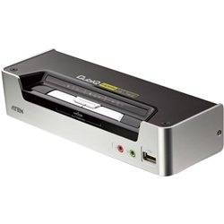 HDMI対応 2ポートKVMPスイッチ USB2.0ハブ搭載