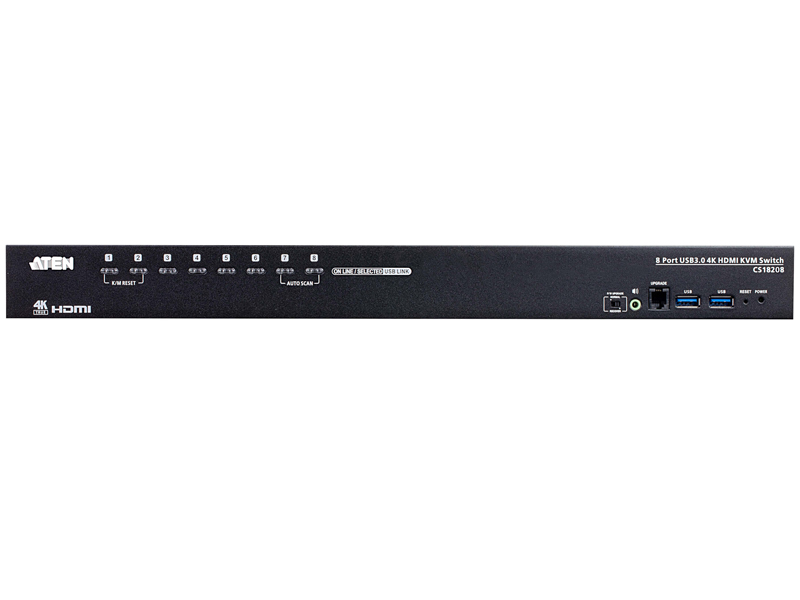 8ポート USB・HDMI KVMスイッチ（4K、USB 3.0対応）