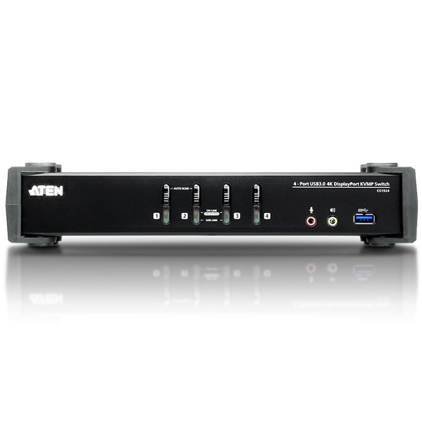 USB 3.0ハブ搭載 4ポートUSB DisplayPort1.2 KVMPスイッチ