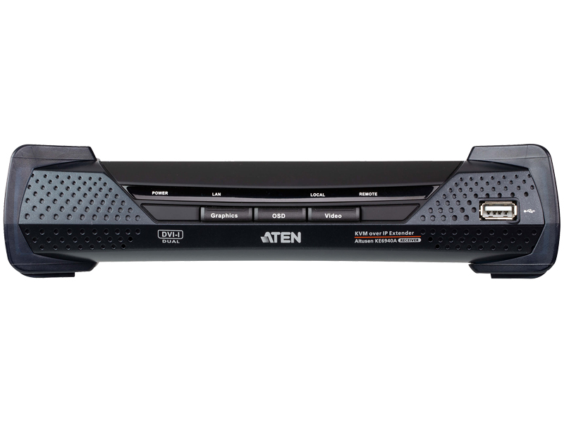 デュアルディスプレイ対応IP-KVMエクステンダー/レシーバー