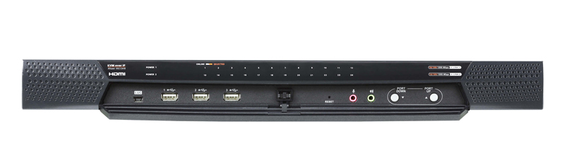 2ユーザー 24ポート IP-KVMスイッチ（マルチインターフェース対応）