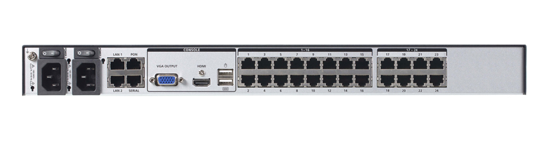 2ユーザー 24ポート IP-KVMスイッチ（マルチインターフェース対応）