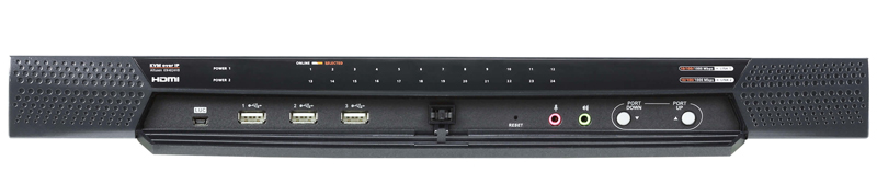 4ユーザー 24ポート カテゴリ5e IP-KVMスイッチ