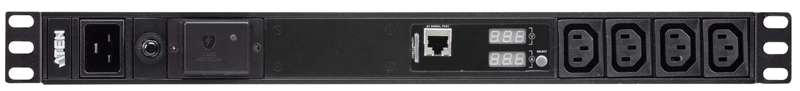 ラック用電源タップ（1U/200V/20A/IECタイプ 18ポート/サージ保護回路/計測機能対応）