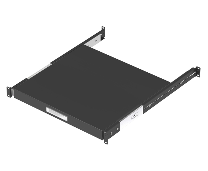 1U/型 スライド式 台板 ショートタイプ (400mm) 黒