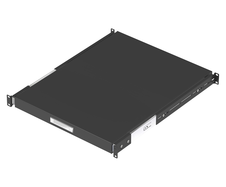 1U/型 スライド式 台板 ロングタイプ (550mm) 黒