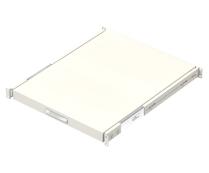 1U/型 スライド式 台板 ロングタイプ (550mm) 白