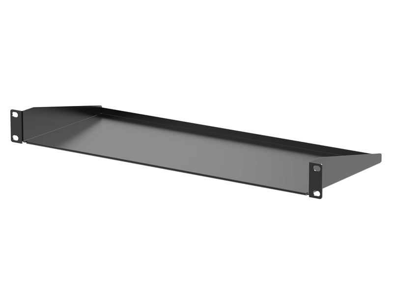 1U対応 ちりとり型 棚板 黒
