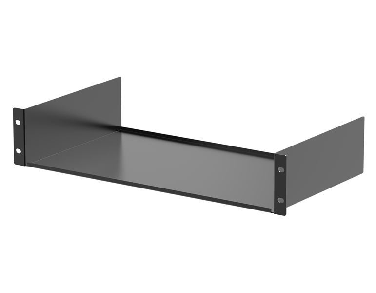 2U対応 ちりとり型 棚板(ショートタイプ) 黒