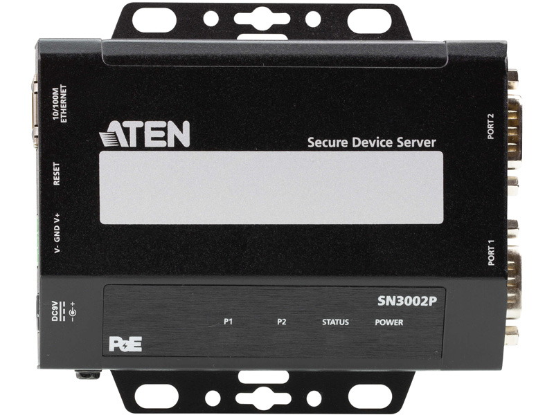 2ポート シリアルデバイスサーバー（PoE対応）