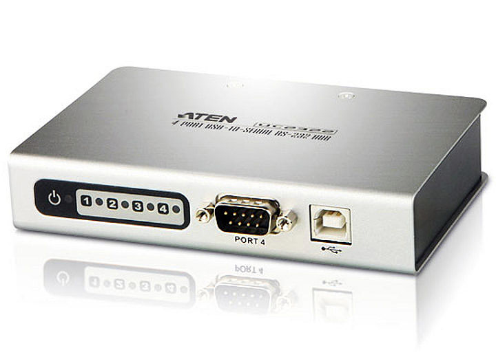 4ポート USB to シリアル RS-232 コンバータ