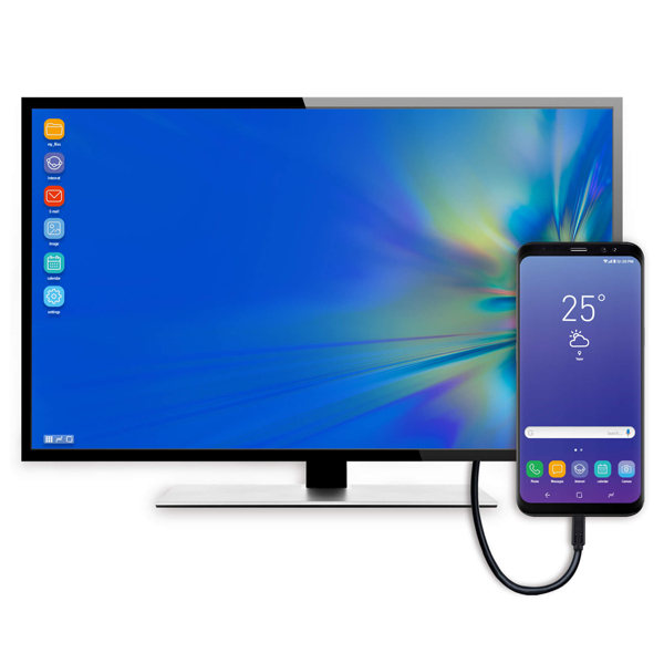 2ポート USB-C Gen 1 ドッキングスイッチ（電源パススルー対応）