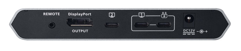 4K対応 2ポート USB-C KVMスイッチ(DisplayPort/USB-C/USB3.2 ドッキングステーション付き)