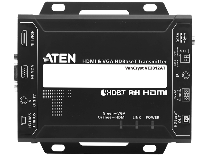 HDMI & VGA HDBaseTトランスミッター（POH、4K対応）HDBaseT Class A
