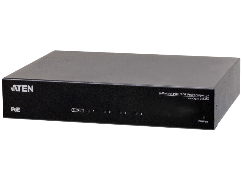 4出力PoH/PoEパワーインジェクター