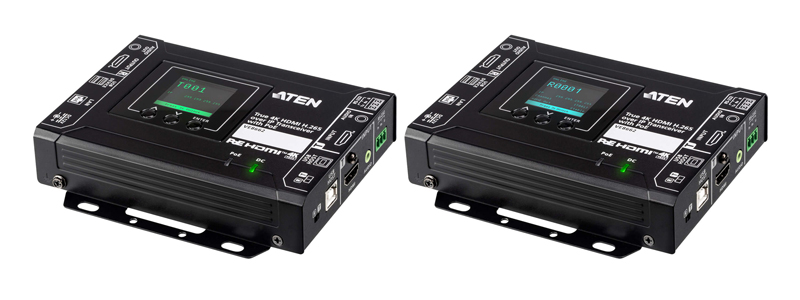 True 4K HDMI H.265 over IP トランシーバー（PoE対応）