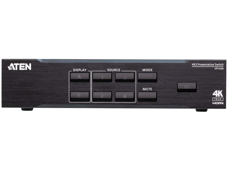 4入力2出力プレゼンマトリックススイッチャー（4K60p対応）