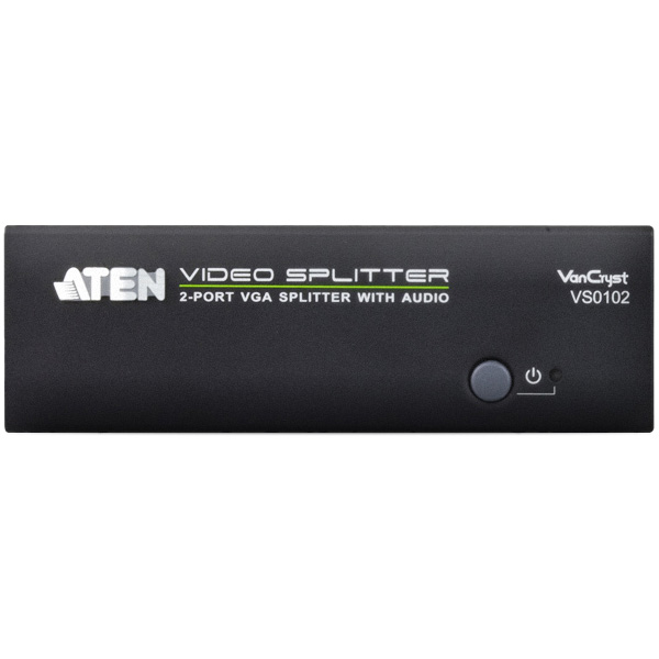 2ポート VGA・オーディオ分配器