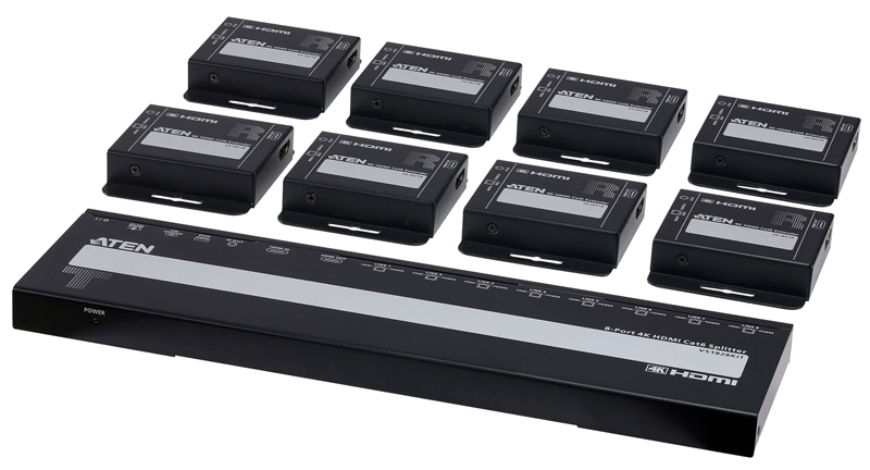 8 Port 4K HDMI 分配延長器セット