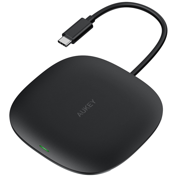USBハブ 10Wワイヤレス機能付き Unity Wireless 100W [Type-A 2ポート/Type-C 1ポート/HDMI 1ポート] ブラック