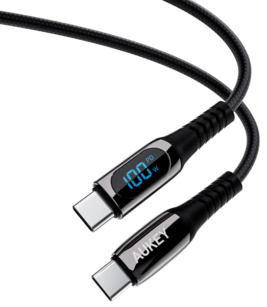 ケーブル Impulse Series 100W Digital Display [USB Type-C to Type-C] 2m ブラック